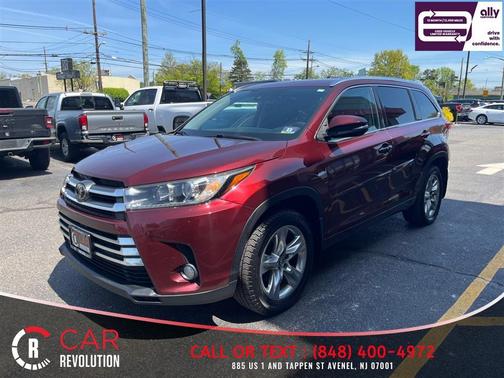 Red 2017 Toyota Highlander Limited