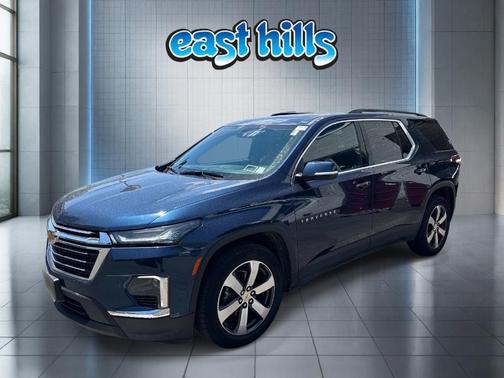 Blue 2023 Chevrolet Traverse LT Leather