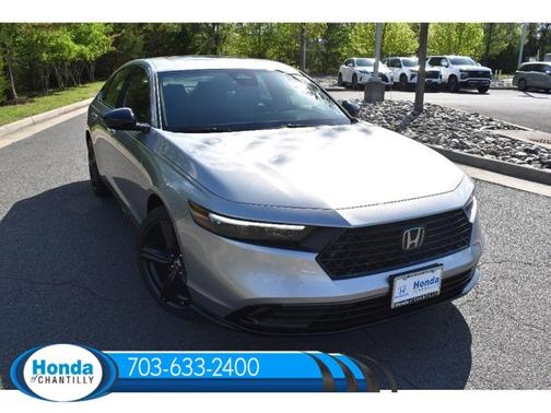 Solar Silver Metallic 2026 Honda Accord Hybrid Sport-L