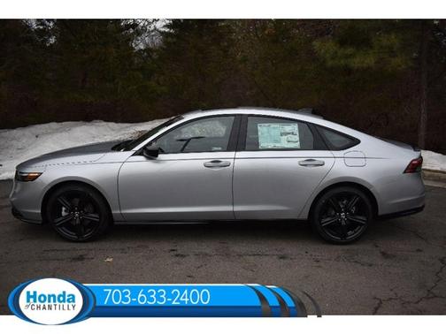 Solar Silver Metallic 2026 Honda Accord Hybrid Sport-L