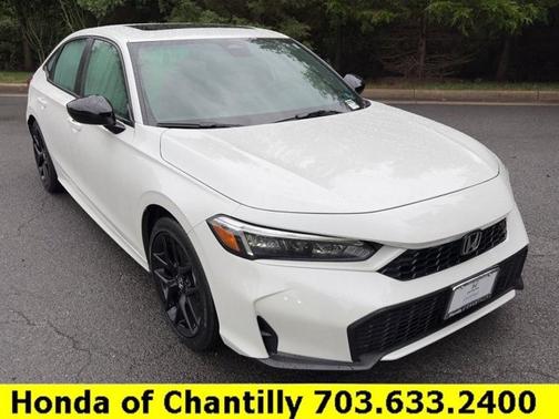 Platinum White Pearl 2026 Honda Civic Hybrid Sport