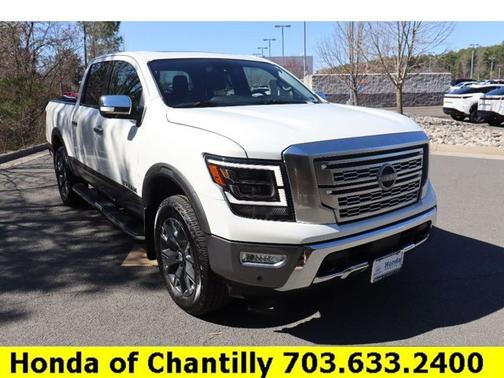 Pearl White 2023 Nissan Titan Platinum Reserve