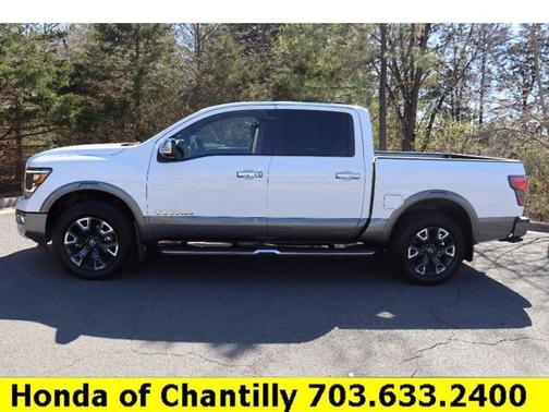 Pearl White 2023 Nissan Titan Platinum Reserve