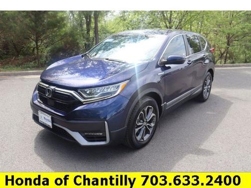 Obsidian Blue Pearl 2021 Honda CR-V Hybrid EX