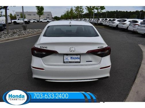 Platinum White Pearl 2026 Honda Civic Hybrid Sport