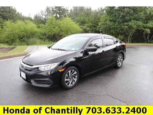 Black 2018 Honda Civic EX