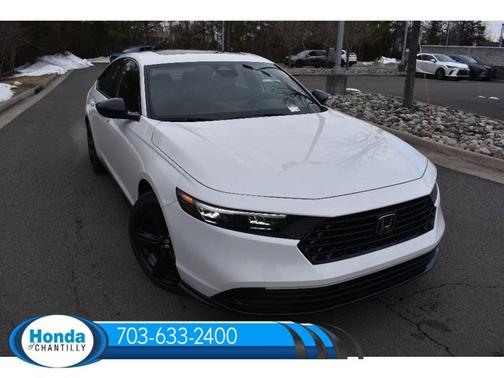 Platinum White Pearl 2026 Honda Accord Hybrid Sport-L