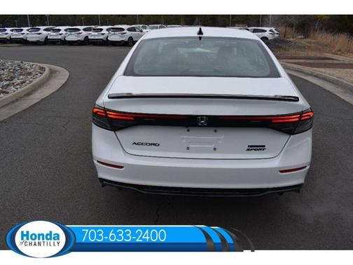 Platinum White Pearl 2026 Honda Accord Hybrid Sport-L