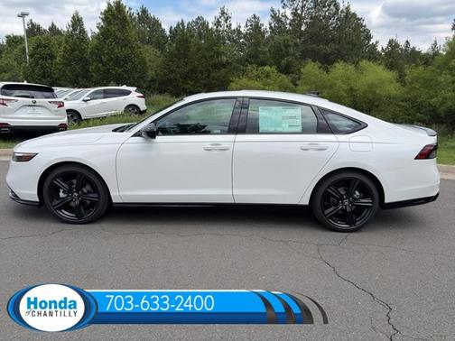 Platinum White Pearl 2026 Honda Accord Hybrid Sport-L