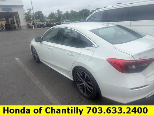 Platinum White Pearl 2023 Honda Civic Touring