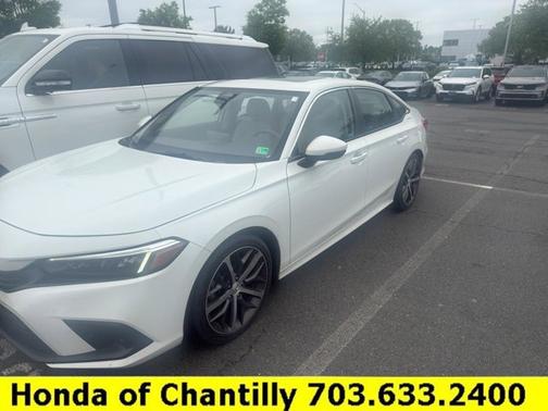 Platinum White Pearl 2023 Honda Civic Touring