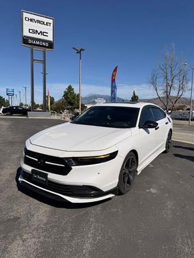 White 2024 Honda Accord Hybrid Sport