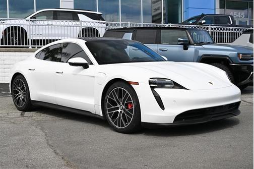 White 2022 Porsche Taycan 4S