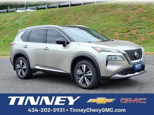 Brilliant Silver / Black 2021 Nissan Rogue Platinum