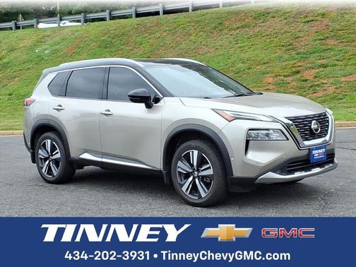 Brilliant Silver / Black 2021 Nissan Rogue Platinum