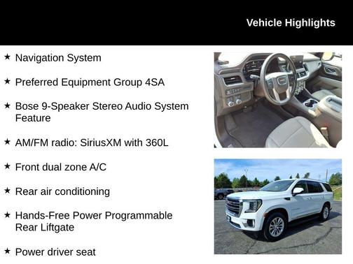 Summit White 2024 GMC Yukon SLT