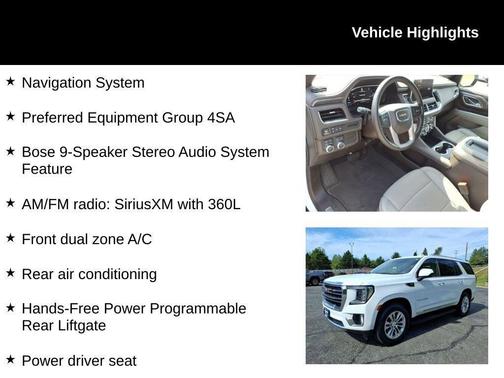 Summit White 2024 GMC Yukon SLT