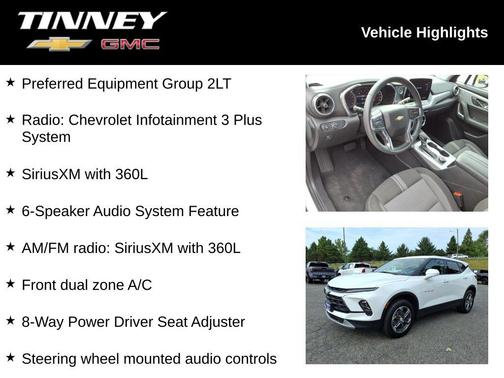 Summit White 2025 Chevrolet Blazer LT