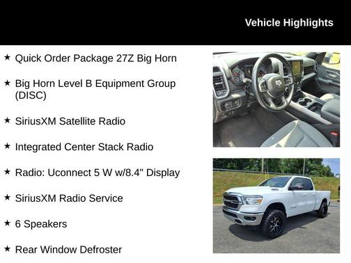 White 2022 RAM 1500 Big Horn