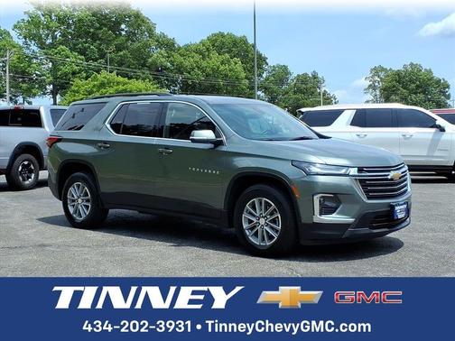 Silver Sage Metallic 2023 Chevrolet Traverse LT Cloth