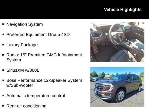 Crystal Metallic 2024 GMC Acadia Elevation