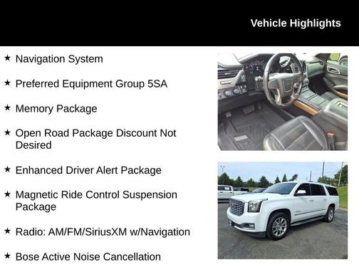 Summit White 2019 GMC Yukon XL Denali