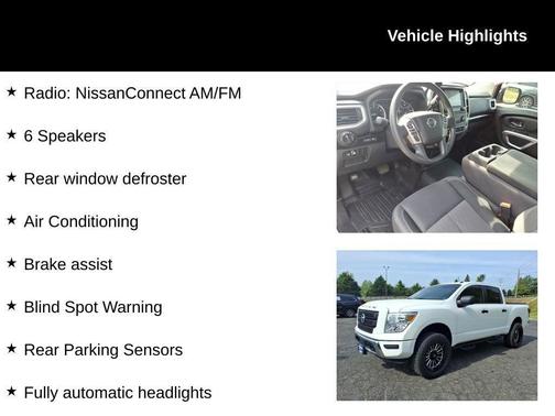 Glacier White 2021 Nissan Titan SV