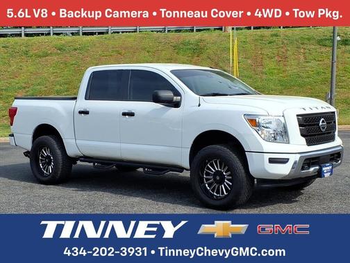 Glacier White 2021 Nissan Titan SV