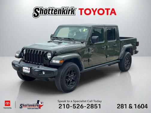 Sarge Green Clearcoat 2022 Jeep Gladiator Willys 4x4