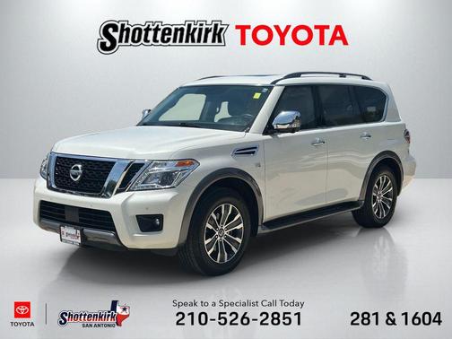 Pearl White 2019 Nissan Armada SL