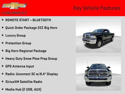 2017 RAM 2500 Big Horn Crew Cab 4x4 6'4' Box