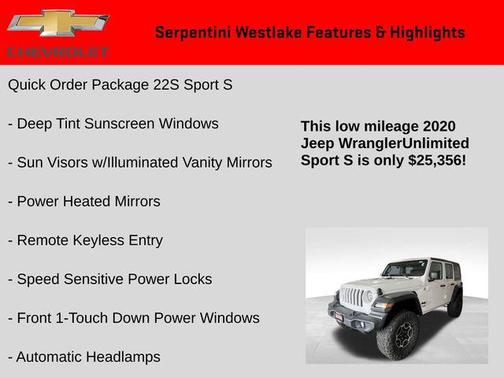 2020 Jeep Wrangler Unlimited Sport