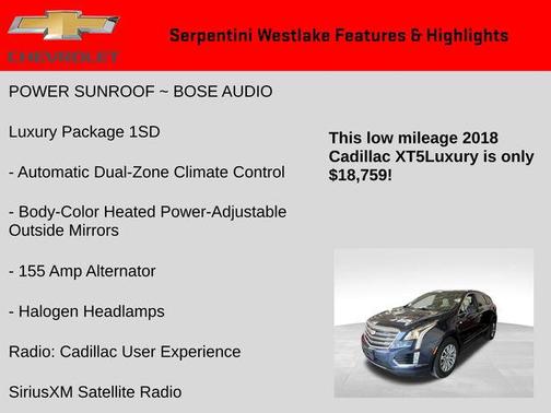2018 Cadillac XT5 Luxury