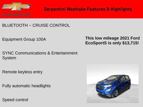 2021 Ford EcoSport S