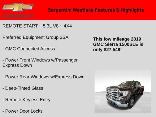 2019 GMC Sierra 1500 SLE
