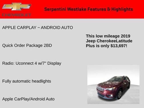 2019 Jeep Cherokee Latitude Plus