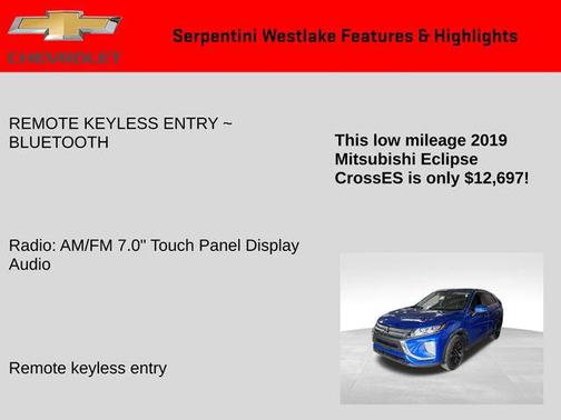2019 Mitsubishi Eclipse Cross ES