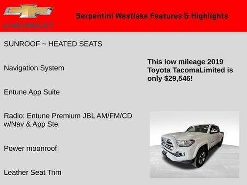 2019 Toyota Tacoma Limited