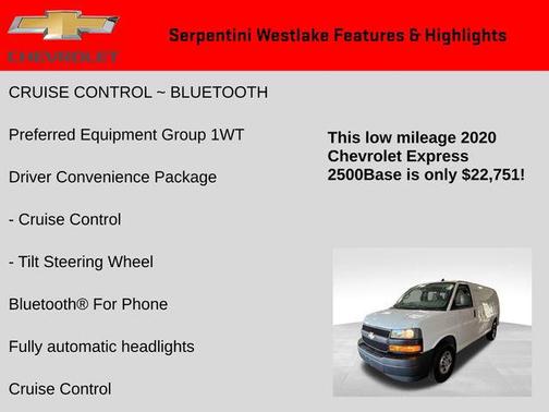 2020 Chevrolet Express 2500 RWD 2500 Regular Wheelbase WT