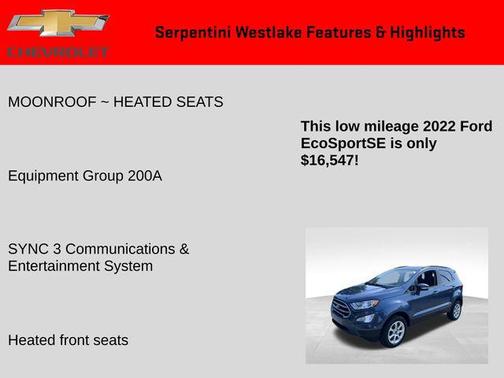 2022 Ford EcoSport SE