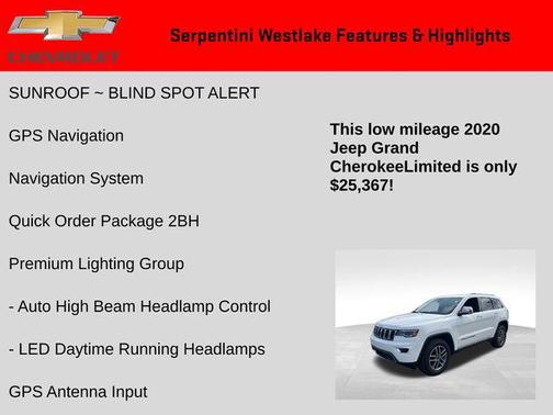 2020 Jeep Grand Cherokee Limited X