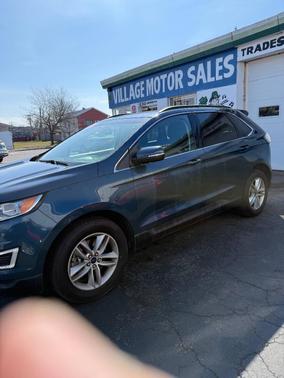 Blue 2016 Ford Edge SEL