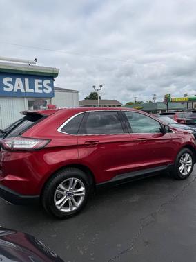 Burgundy 2015 Ford Edge SEL