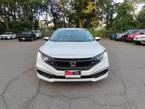 Platinum White Pearl 2020 Honda Civic LX