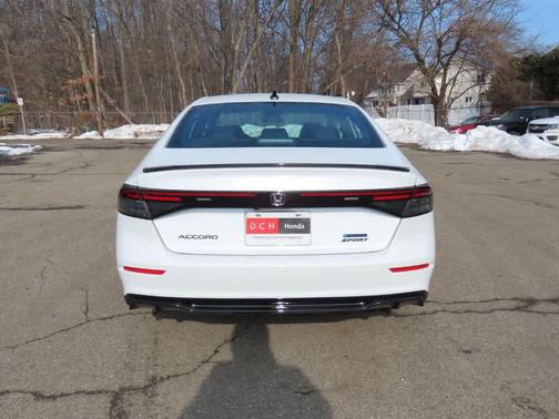 Platinum White Pearl 2026 Honda Accord Hybrid Sport-L