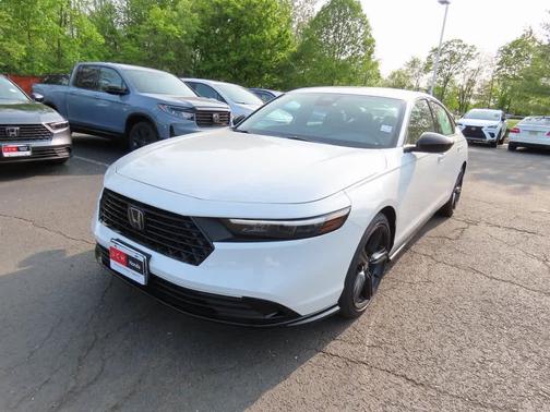 Platinum White Pearl 2025 Honda Accord Hybrid Sport-L Sedan