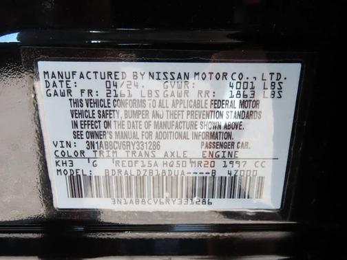 2024 Nissan Sentra SV