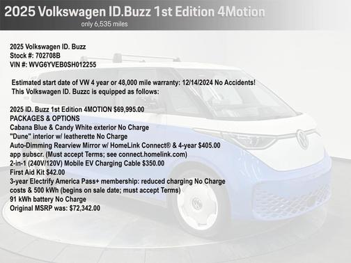 2025 Volkswagen ID. Buzz 1st Edition with 4MOTION