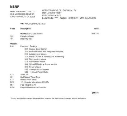 2012 Mercedes-Benz GLK-Class GLK 350 4MATIC