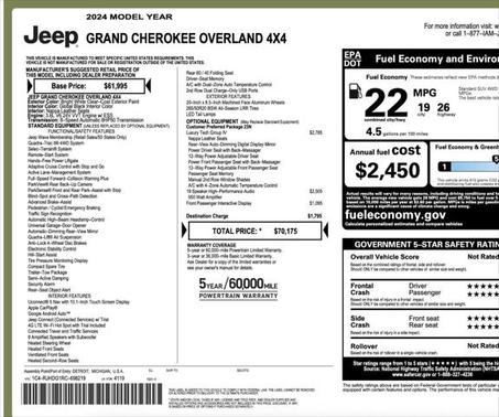 2024 Jeep Grand Cherokee Overland